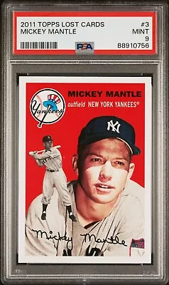 PSA 9 MICKEY MANTLE 2011 Topps Lost Cards 1954 Topps #251 New York Yankees MINT • $39.99