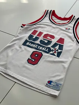 £120 • Buy Vintage 1992 Michael Jordan USA Jersey Size 36 Dream Team