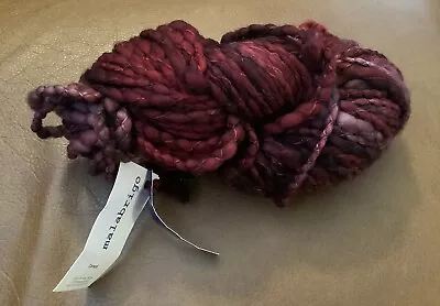 Malabrigo Caracol Yarn Super Bulky Kettle Dyed Merino Wool Color Cereza #033 • $24