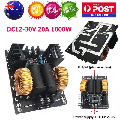 DC12-30V 20A ZVS Driver Module Heating Plate Coil Power Induction Board 1000W • $18.70