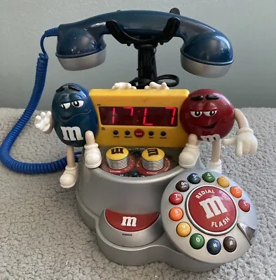 M&M's  Candy AM FM Radio Alarm Clock Telephone Untested • $31.96