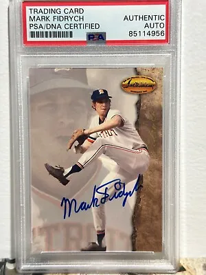 1994 Ted Williams Card Company Mark  The Bird  Fidrych Auto PSA Authentic Tigers • $125