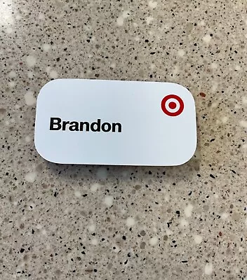 Target Name Tag- Brandon.  Official Name Badge. Magnet Backing. • $8