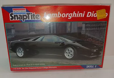 Monogram Snap Tite 1:32 Lamborghini Diablo Seal Model Kit 1092 Car • $13.99