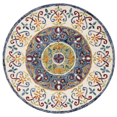 SAFAVIEH Novelty NOV601M Handmade Blue / Ivory Rug • $42.99