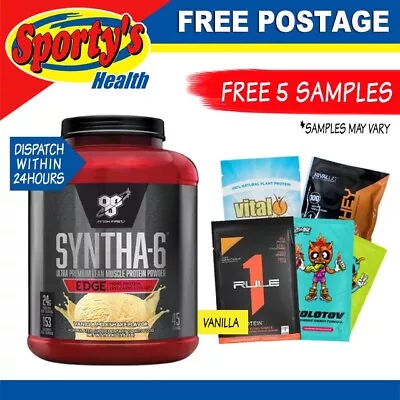 Bsn Syntha-6 Edge 4lb 45 Serves Vanilla Whey Protein Blend Free Postage • $109.95