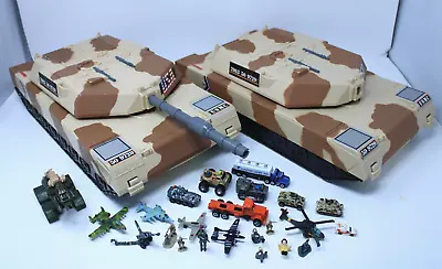 Lot 2 Vintage Galoob Micro Machines Military Battle Tank Playset 1993 Incomplete • $74.99