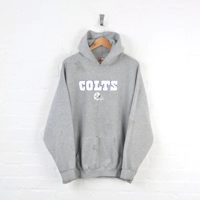 £25 • Buy Vintage NFL Indianapolis Colts Hoodie Grey XL