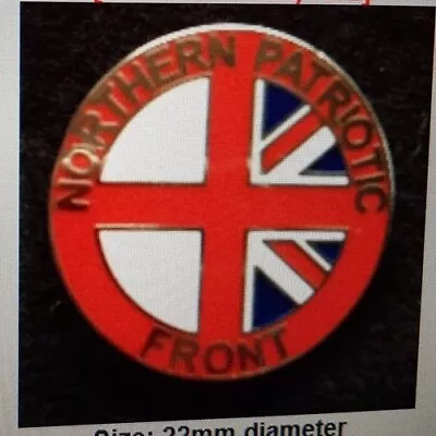 Patriotic British Badge Union Jack Tyneside Northern Front Isd • £4