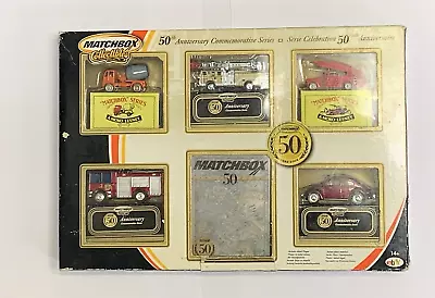 Matchbox  50TH Anniversary Commemorative Series 5 Pack Toy Cars Boxed • £7.50