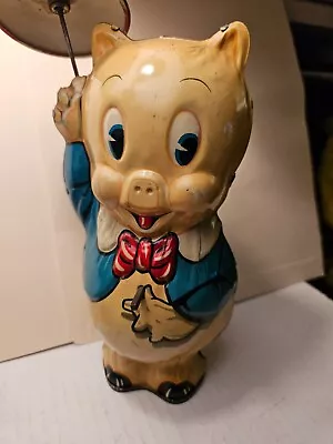 Vintage Porky Pig Tin Toy 1939 Leon Schlessinger • $99