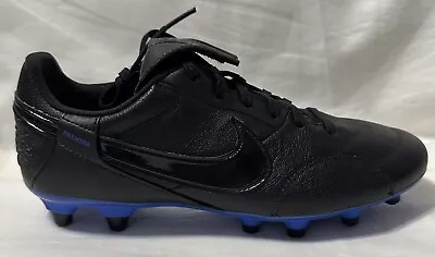 Nike The Nike Premier III FG Black/Blue Soccer Cleats AT5889-007 Men’s Sz: 6.5 • $80