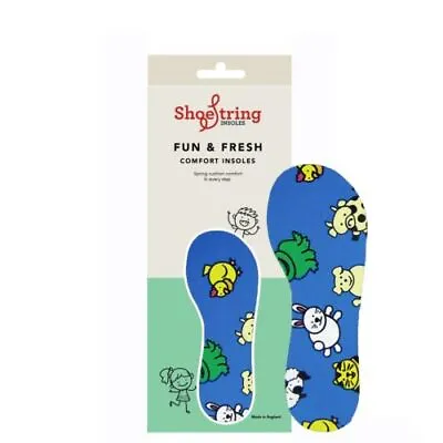 £4.35 • Buy Insole Children Foam Latex Comfort Insoles Animal Fun Print Cut To Size Fit Shoe