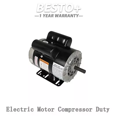 Electric Motor Compressor Duty 56 Frame 1Phase 115-230V 3 HP 3450RPM New • $135.99