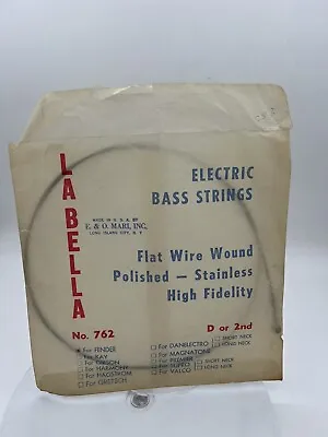 La Bella Flat Wire Wound Electric Bass Strings D Or 2nd For Fender • $19.95