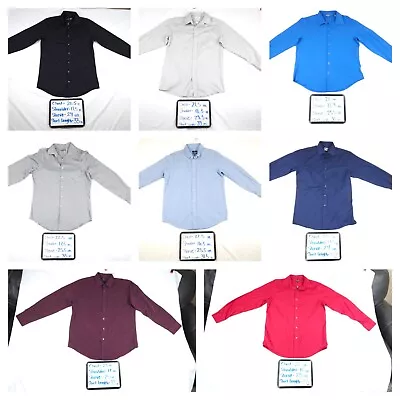 Lot Of 8 Mens Dress Shirts George Van Heusen J. Ferrar Croft & Barrow Gold Label • $39.99