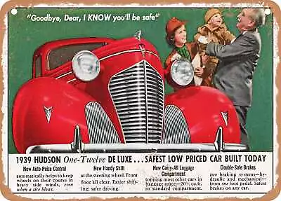 METAL SIGN - 1939 Hudson One Twelve De Luxe Vintage Ad • $25.46