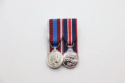 Queen's Platinum Jubilee And King's Coronation Court Mounted Miniature Medals • £27.95