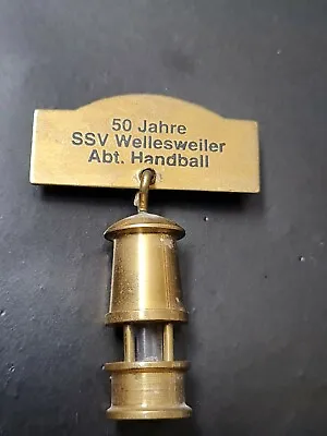 Old Pin Brooch 50 Years SSV Wellesweiler Abbot Handball (53) • £51.36