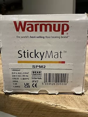 Warmup Electric Underfloor Heating Sticky Mat SPM2 • £50