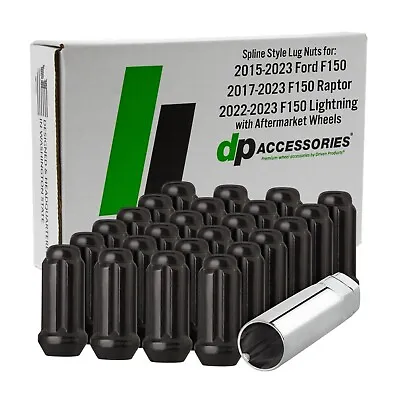 Black Lug Nuts For 2015-2024 Ford F-150 With Aftermarket Wheels • $45