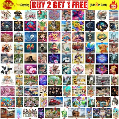 $11.33 • Buy 5D DIY Diamond Painting Embroidery Cross Craft Stitch Arts Kit Mural Home Decor