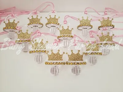 Princess Pacifier Necklace Baby Shower Favors Prizes Game It's A Girl Decoration • $15.99