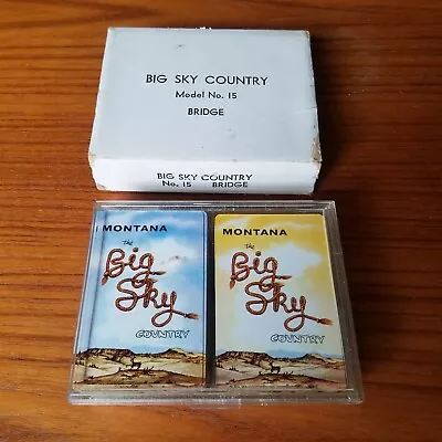 Big Sky Country #15 Bridge Double Deck Playing Cards Montana Vintage • $21.95