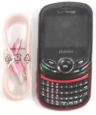 Pantech Jest 2 II TXT8045 - Black And Red ( Verizon ) Very Rare Phone - Bundled • $33.99