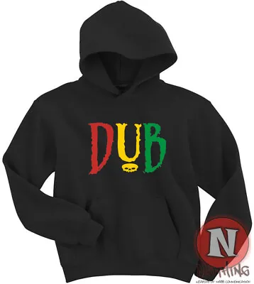 DUB Reggae Hoodie Hooded Top Rasta King Tubby Jamaica Style Hoody 4 Colours • £17.99