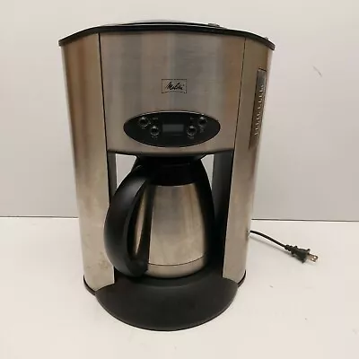  Melitta Silver Black Coffee Maker W/ Stainless Steel Thermal Carafe • $43.90