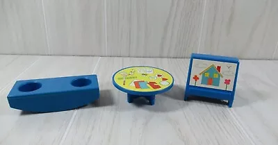 Fisher Price Little People Vintage Nursery School Table Easel Playground Seesaw  • $19.99