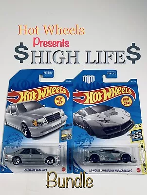 Hot Wheels High Life Bundle 2! Mercedes-Benz Lamborghini Huracan! • $4.74