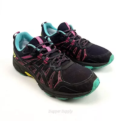 ASICS Gel Venture 7 Womens Size 10 1012A983 Black Trail Running Shoes • $26.90