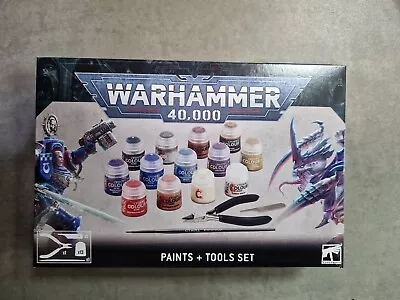 Games Workshop Warhammer 40k: Paints + Tools Set 60-12 - FREE POSTAGE • £27.50