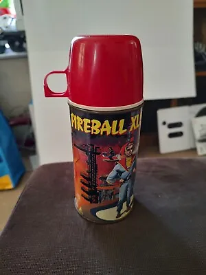 FIREBALL XL5 1964 Metal Thermos For Metal Lunchbox NM. Pre-owned. Brightly Color • $89.99