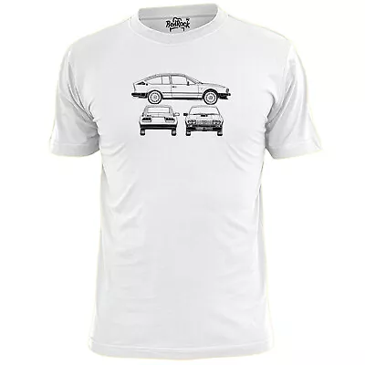 Mens Alfa Romeo GTV6 Vintage Car Blueprint T Shirt Retro • £9.99