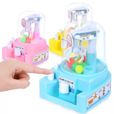 Mini Toy Claw Machine Grab Ball Arcade Candy Doll Catch Grabber Kids Toys Gift • $13.29