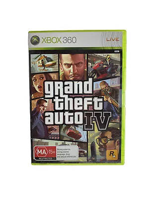 Grand Theft Auto IV Xbox 360 Game Complete With Manual & Map - Free Post  • $20