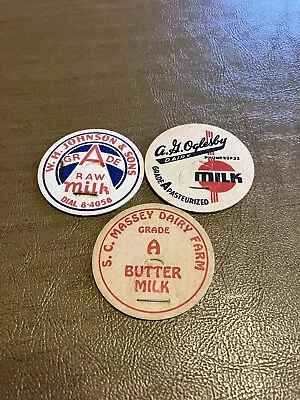 Lot Of 3 Milk Caps  • $1