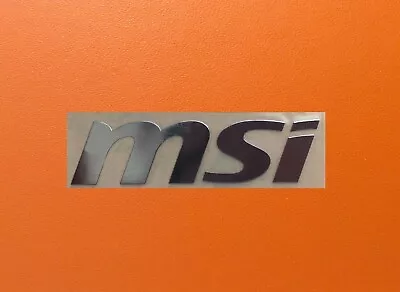 1 Pcs MSI Skylake Silver Chrome Color Sticker Logo Decal Badge 60mm X 9mm  • $3.50