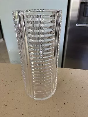 $85 • Buy Beautiful Val St Lambert Metropolis By LASLO Clear Crystal Vase