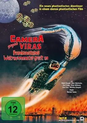 Gamera Gegen Viras - Frankensteins Weltraummonster Greift An  (DVD) Top Zustand • £39.97