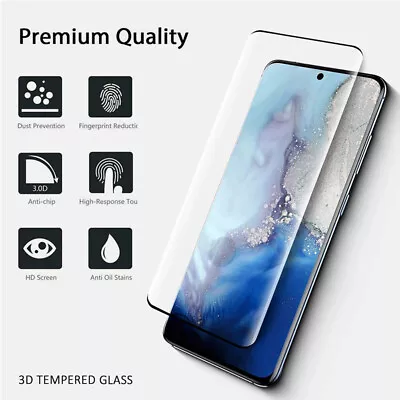 Screen Protector Nuglas Full Cover Curved Tempered Glass For Samsung All Models • $7.95