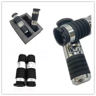 Chromium Hand Grips For Harley Touring Softail Dyna Sportster Forty Eight V-Rod • $46.89