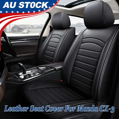 2 Front Automotive Seat Covers Leather Car Seat Cushions For Mazda CX-3 Interior • $109.22