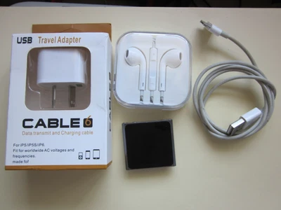 $45 • Buy Apple IPOD Nano A1366 16GB 6th Gen Cable New Charger&earphone Long Battery Life