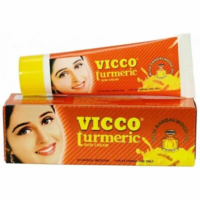 Vicco Turmeric Skin Cream With Sandalwood Oil - Acne Scars - Pimples -15g - 70g • $23.18