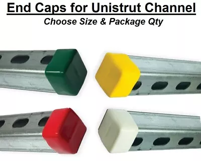 Plastic Safety End Caps For Unistrut Channel 1-5/8''x (Choose Height & Color) • $139.99