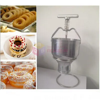 £116.63 • Buy  Manual Stainless Steel Donut Maker Machine Depositor Medu Vada Dropper Plunger